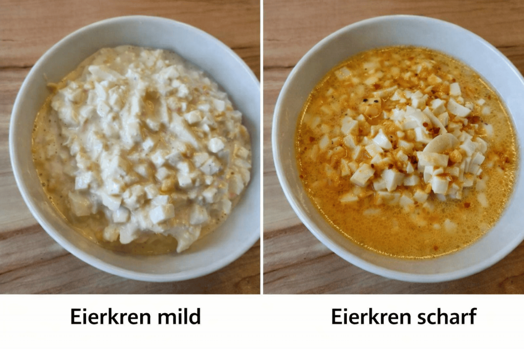 Eierkren vergleich