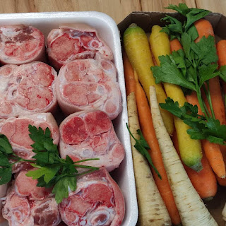 Zutaten für die Klachlsuppe