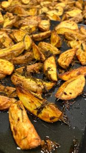 abundance of fried potatoes