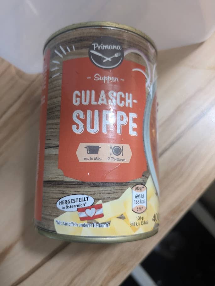 Dosen Gulaschsuppe