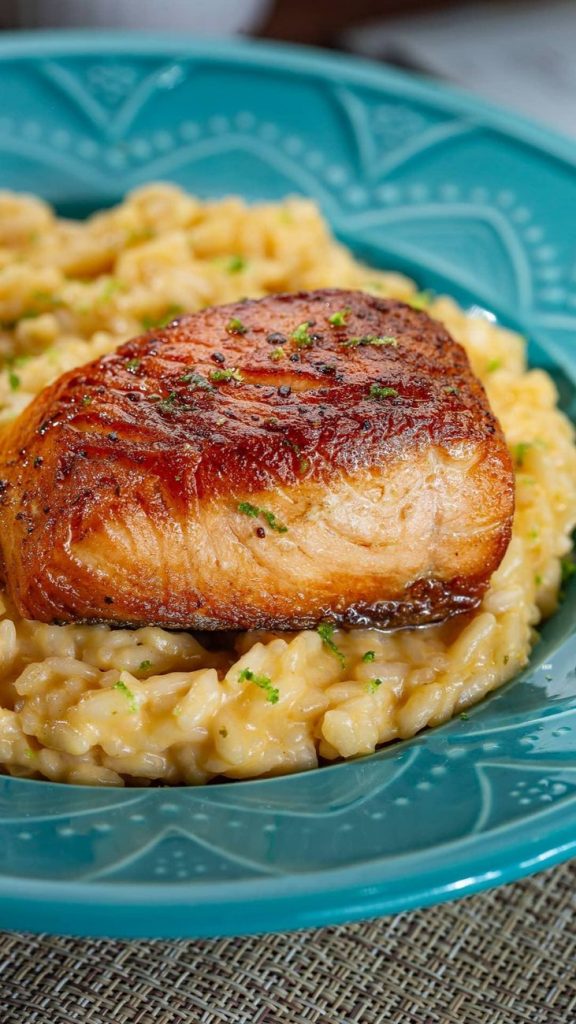 rice with roasted fish