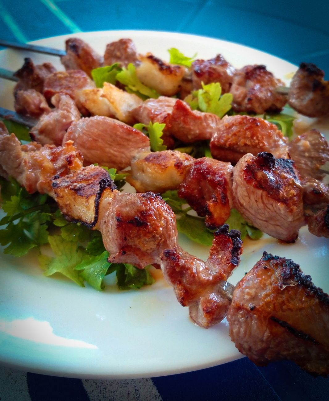 pork barbecue on plate