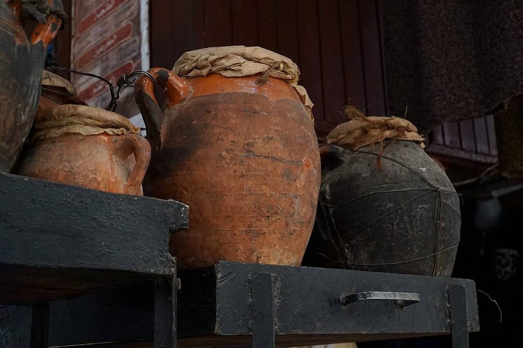 Tanjia-Tongefäße in Marrakesch